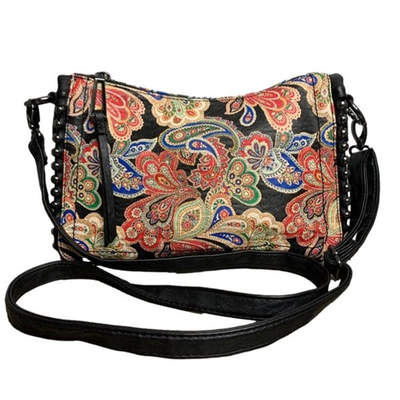 Jessica Simpson Paisley Print Crossbody - Picture 1 of 7